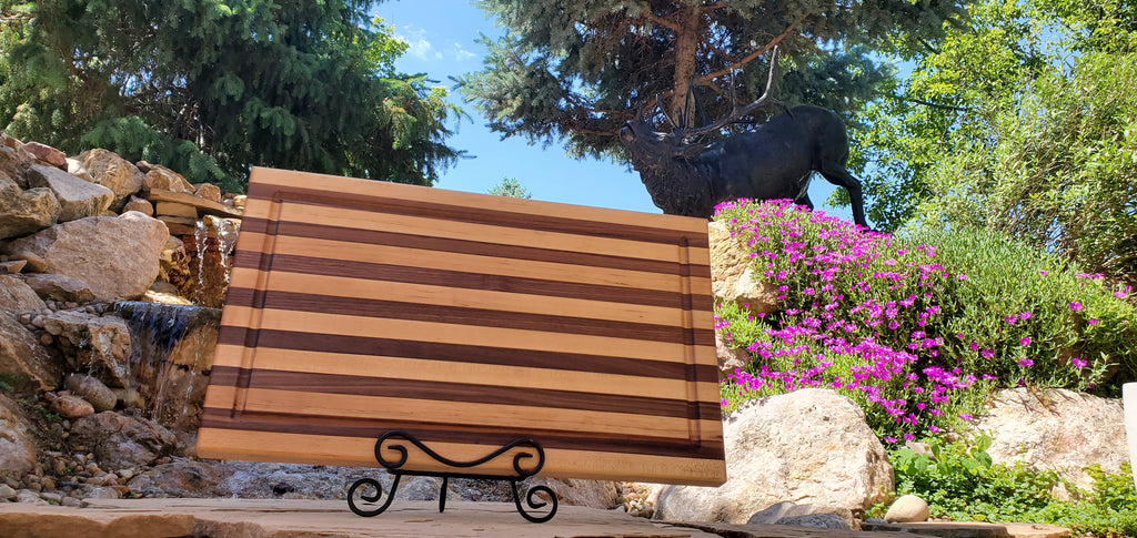 Handcrafted, Walnut & Maple All American Brisket Board 14x24x1.5