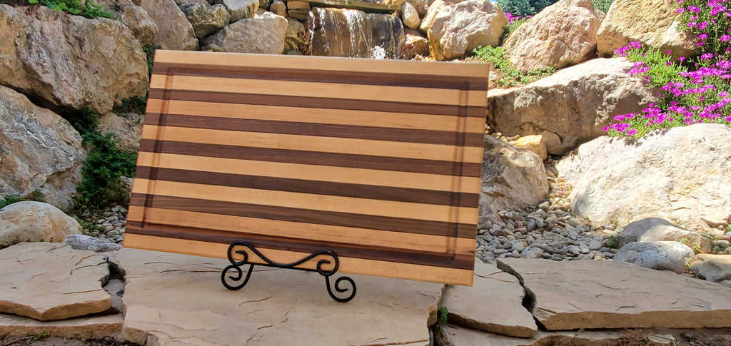 Handcrafted, Walnut & Maple All American Brisket Board 14x24x1.5