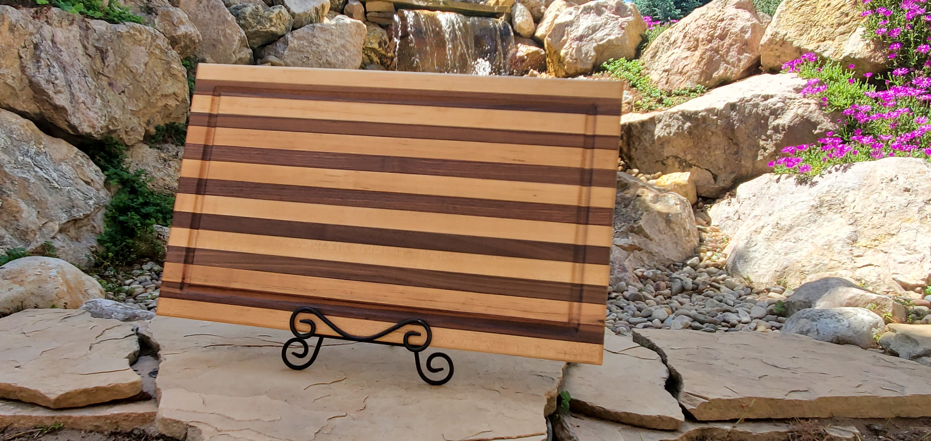 Handcrafted, Walnut & Maple All American Brisket Board 14x24x1.5