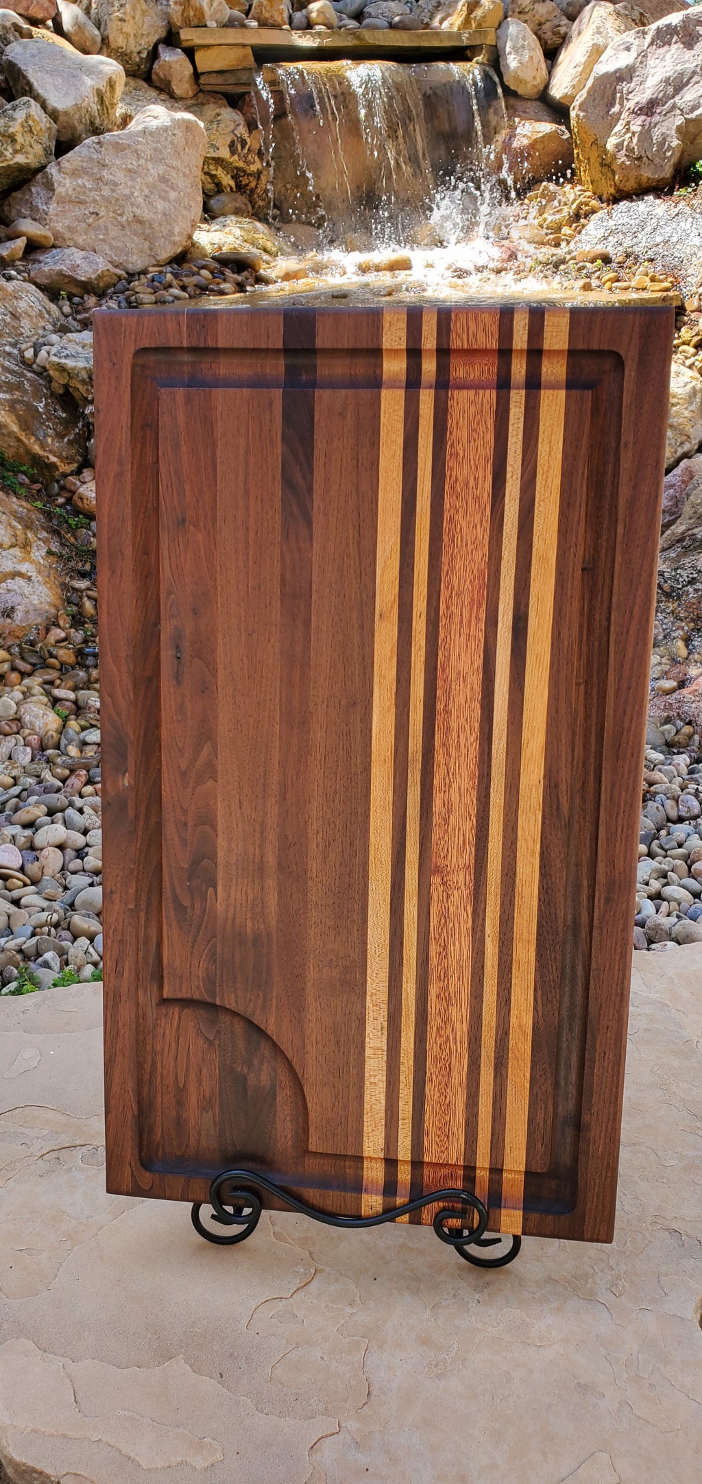 Handcrafted Walnut, Cherry & Mahogany All American Brisket Board 14x24x1.5