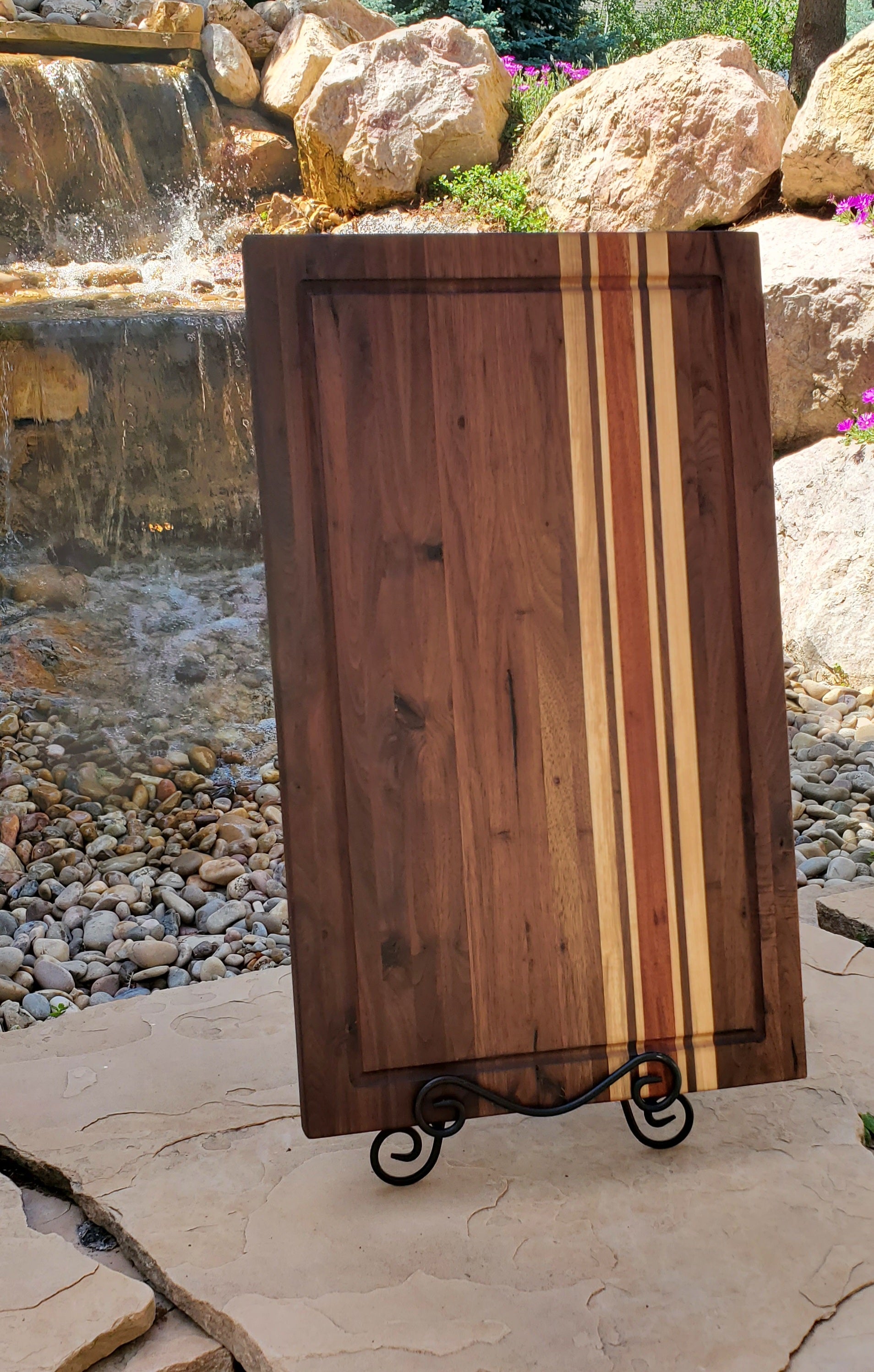 Handcrafted Walnut, Maple & Mahogany All American Brisket Board 14x24x1.5