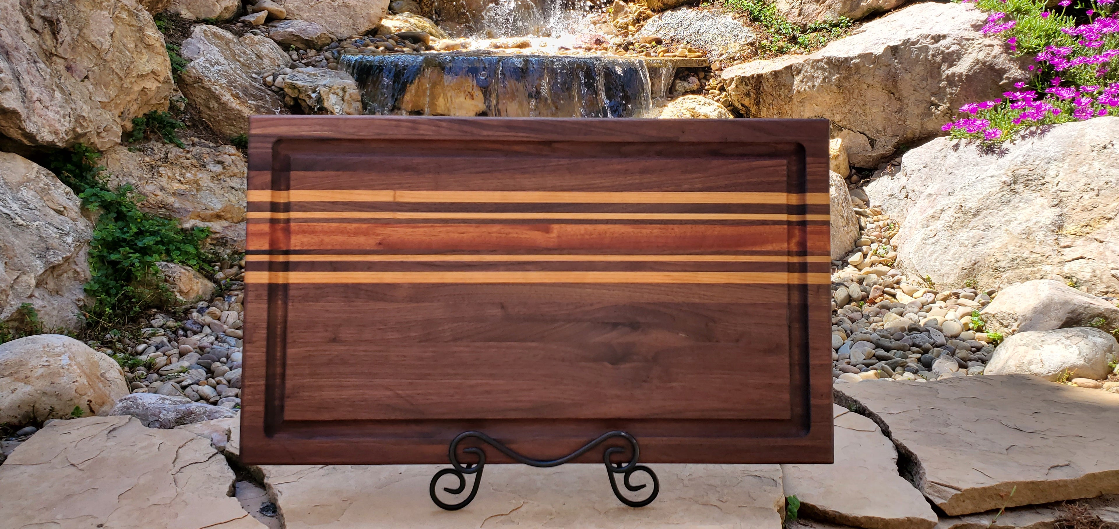 Handcrafted Walnut, Maple & Mahogany All American Brisket Board 14x24x1.5
