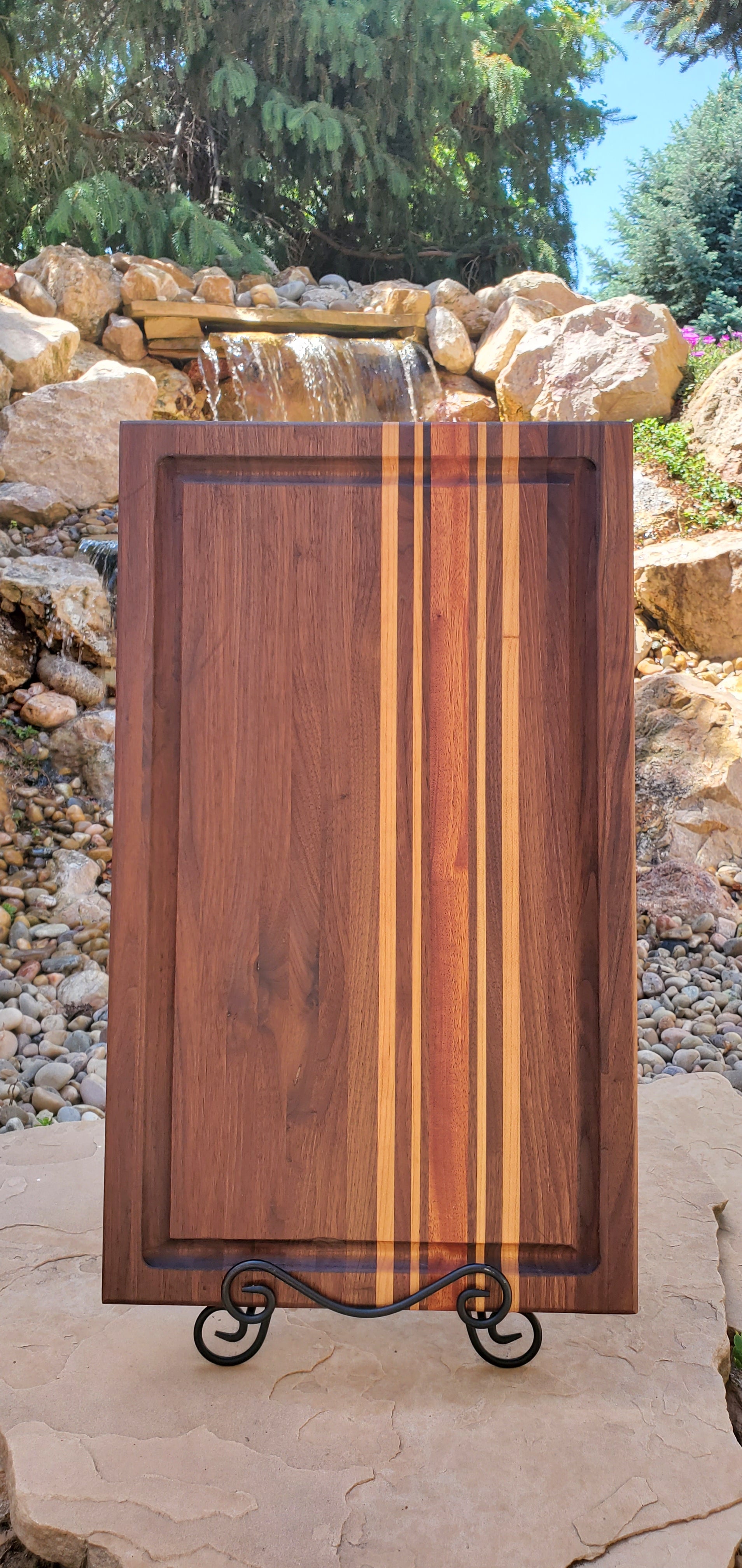 Handcrafted Walnut, Maple & Mahogany All American Brisket Board 14x24x1.5