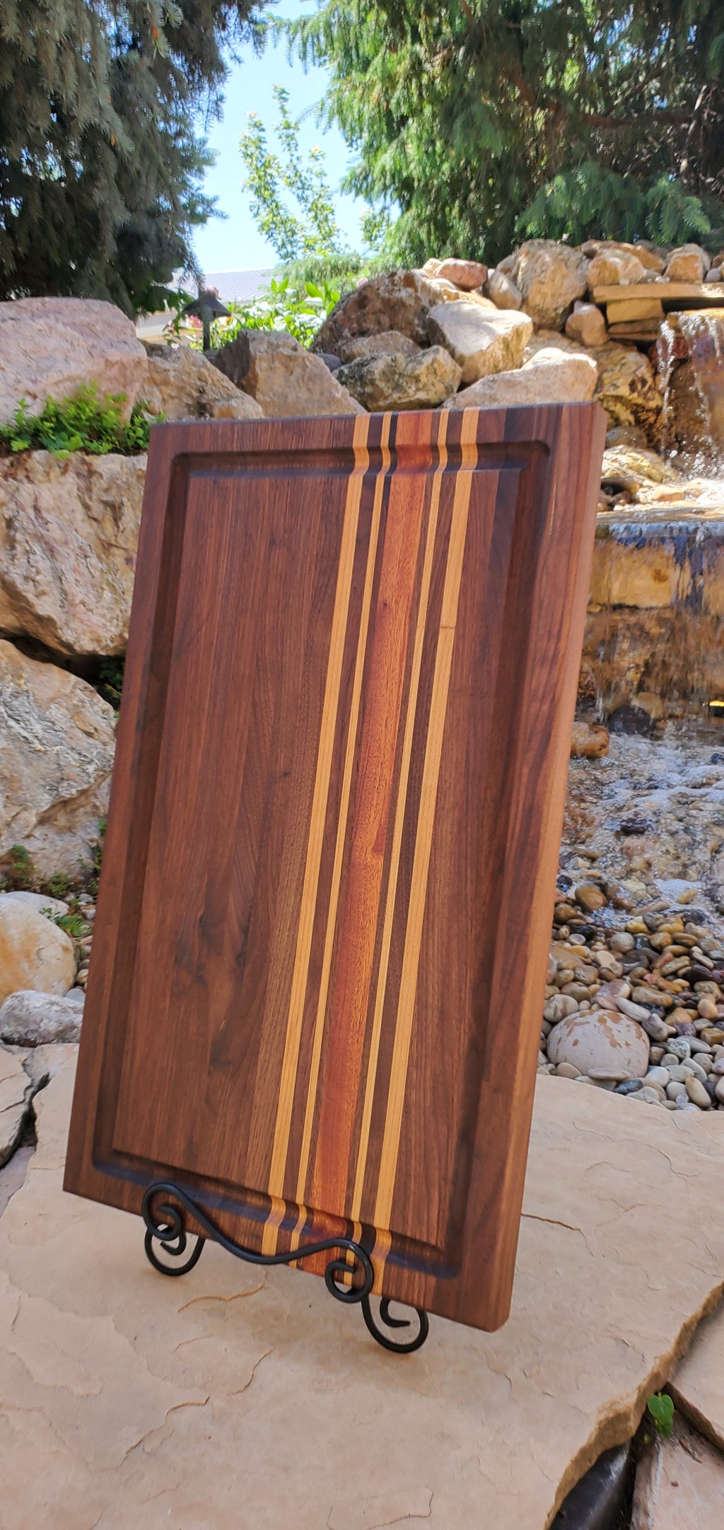 Handcrafted Walnut, Maple & Mahogany All American Brisket Board 14x24x1.5