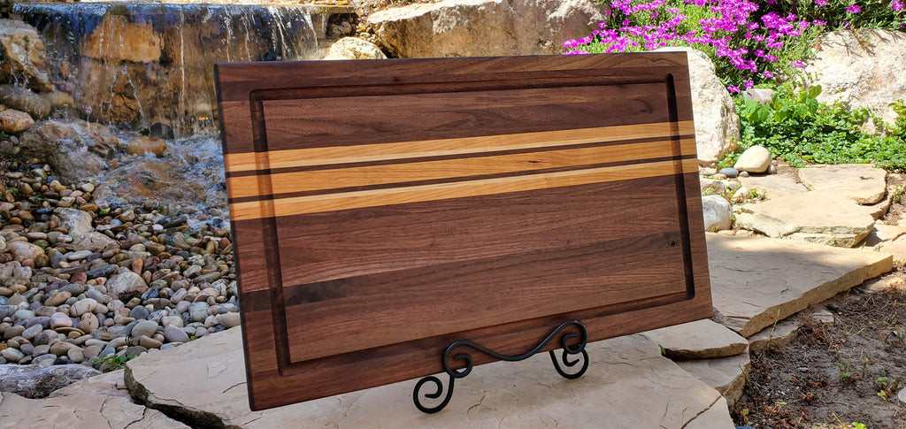 Handcrafted Walnut, Cherry & Maple All American Brisket Board 14x24x1.5