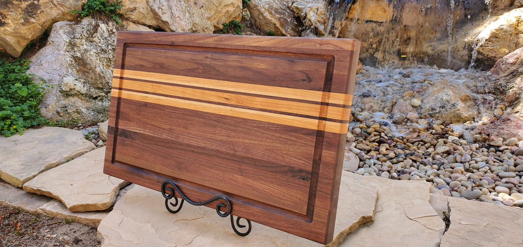 Handcrafted Walnut, Cherry & Maple All American Brisket Board 14x24x1.5