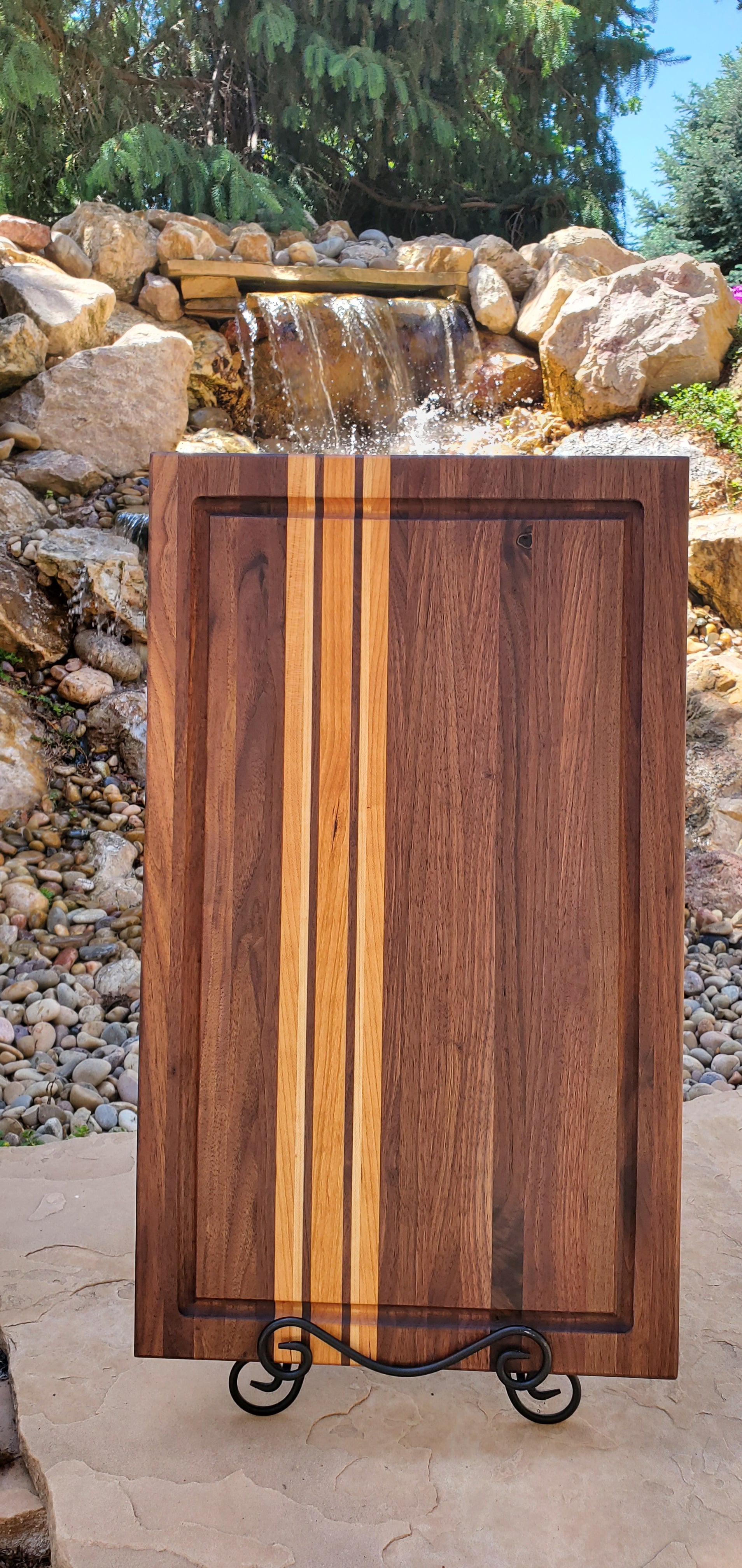 Handcrafted Walnut, Cherry & Maple All American Brisket Board 14x24x1.5