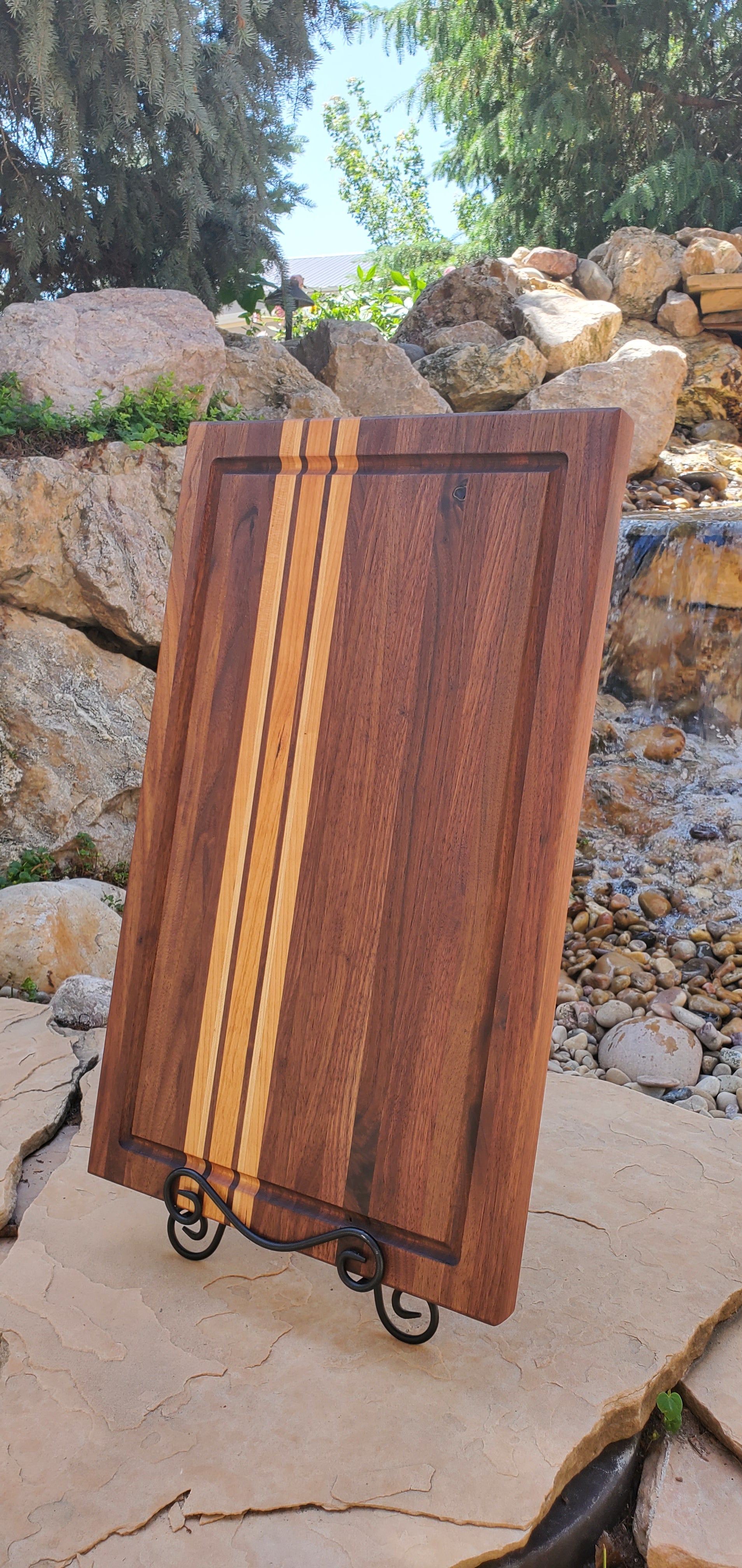 Handcrafted Walnut, Cherry & Maple All American Brisket Board 14x24x1.5