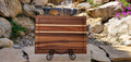 Handcrafted Walnut, Maple & Mahogany Cutting Board — 12" x 16"
